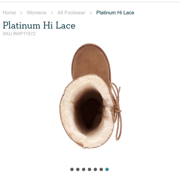 New with Box Emu Australia Platinum Hi Lace Size US 7 W ( chestnut ) waterproof - Picture 1 of 5